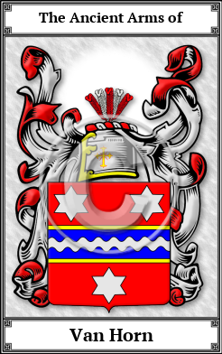 Van Horn Family Crest Download (JPG) Book Plated - 600 DPI